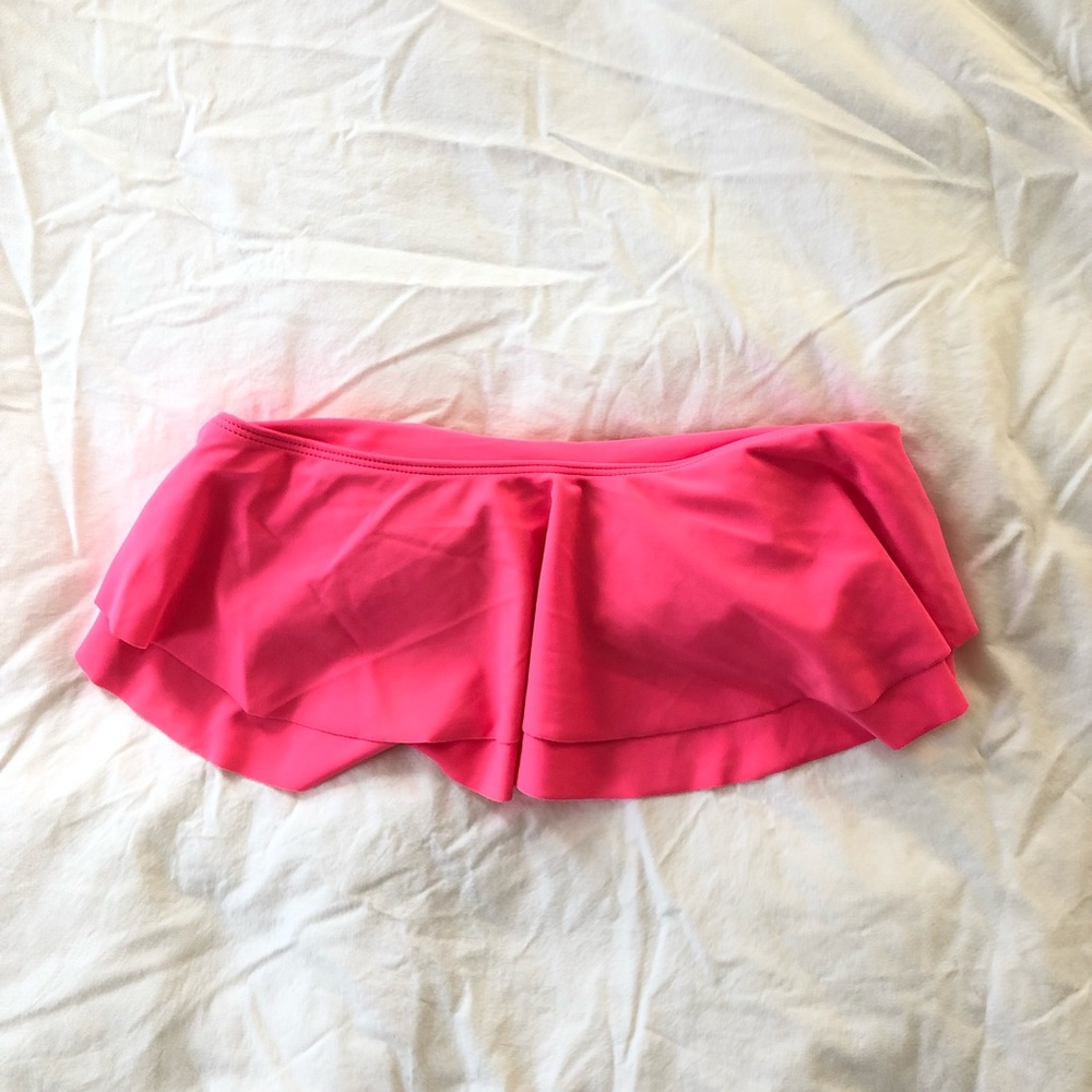 NWT Lolli Hot Pink Ruffle Top